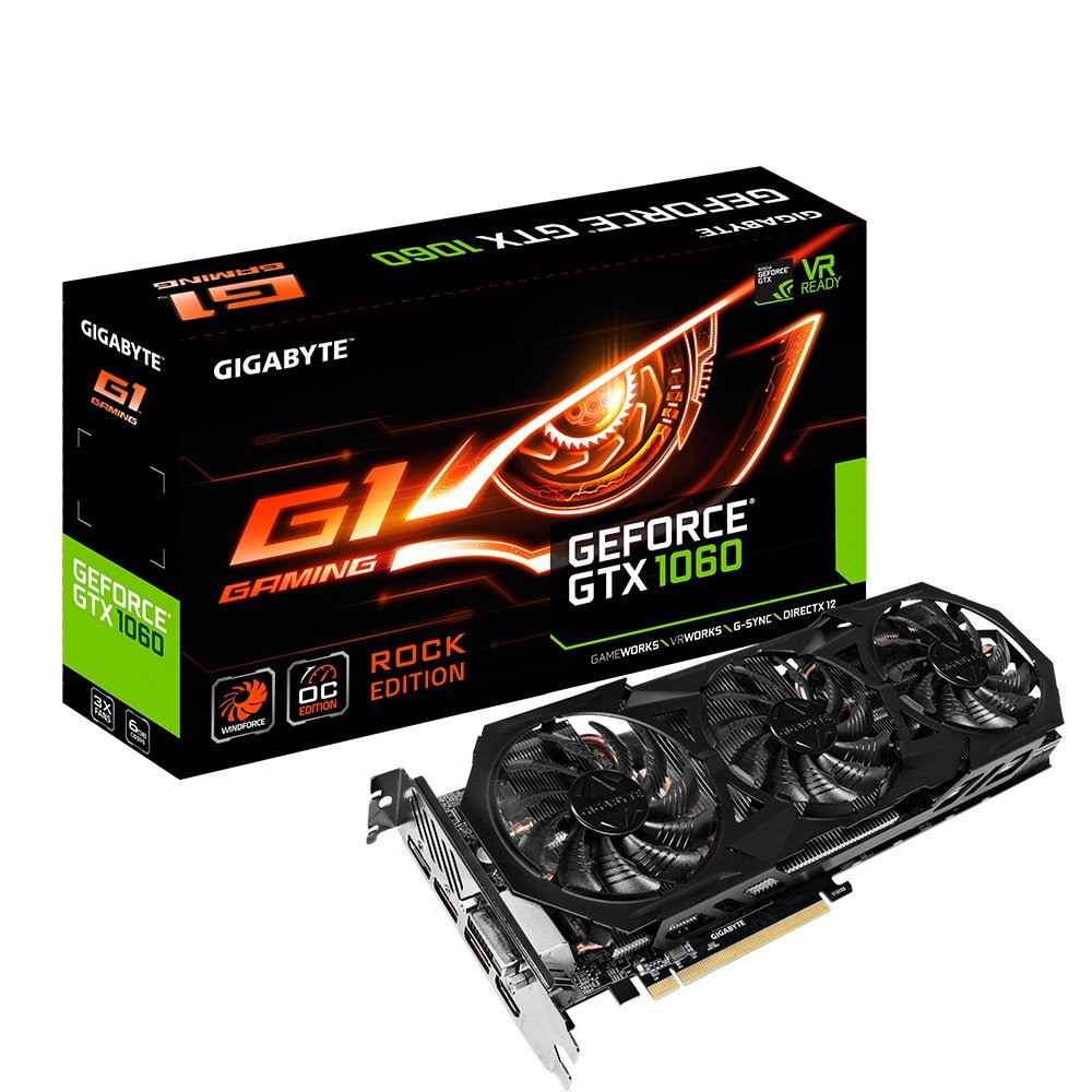 Gigabyte Gv N1060g1 Rock 6gd Geforce Gtx Graphic Cards